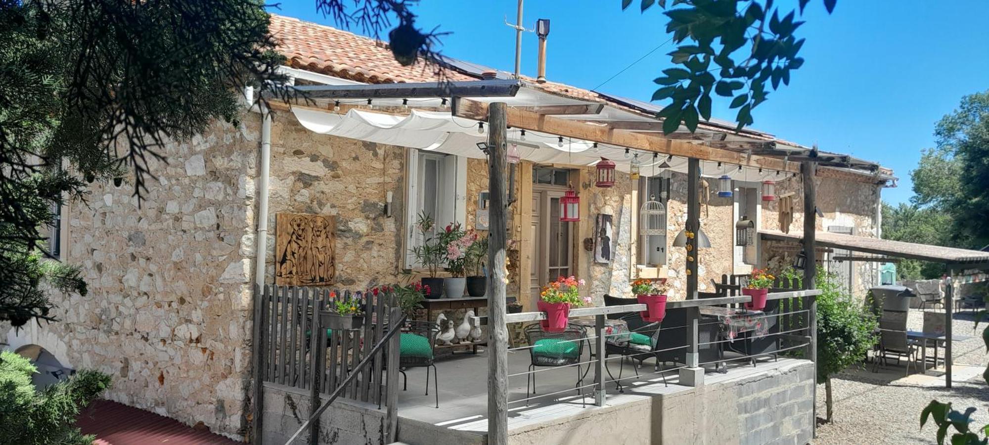Sur La Bonnefooi Bed and Breakfast Prades-sur-Vernazobre Buitenkant foto