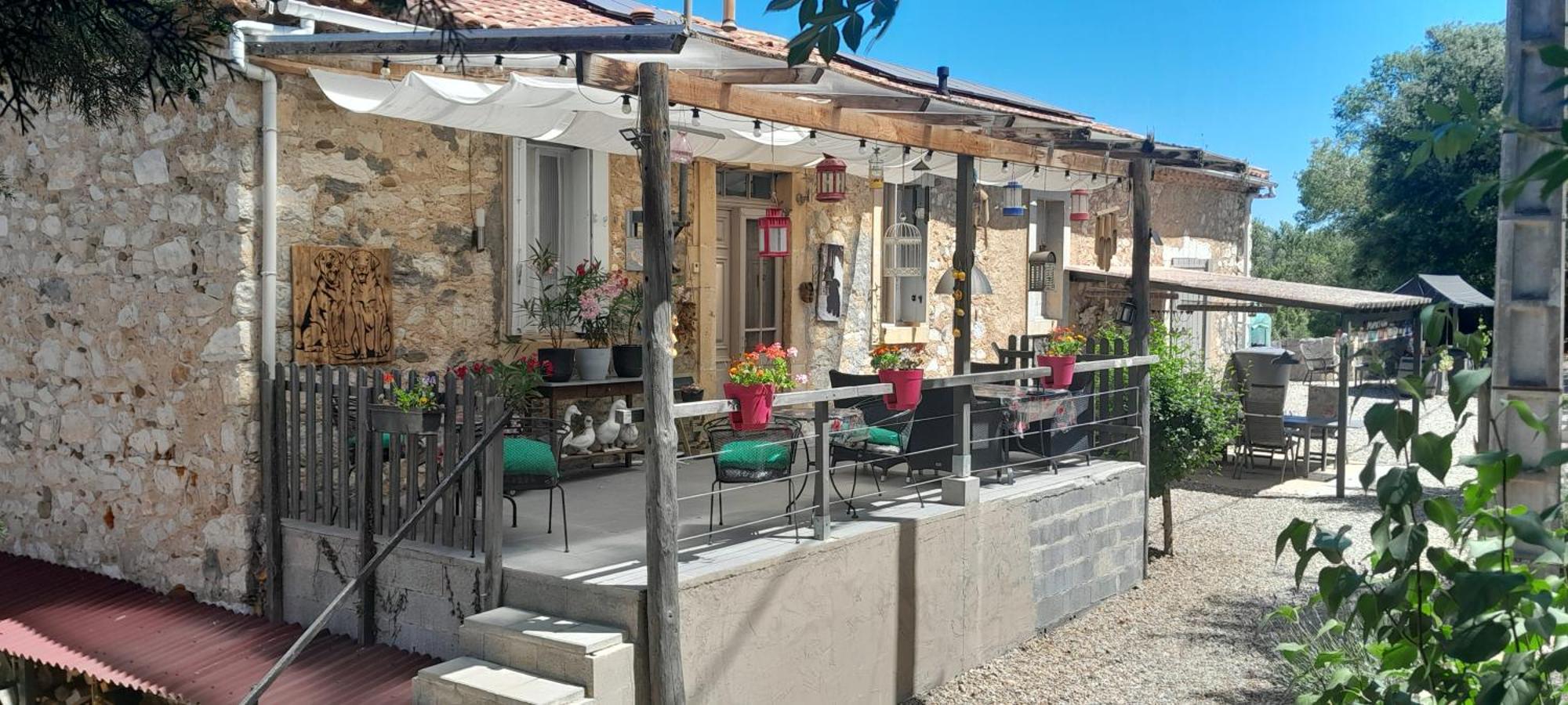 Sur La Bonnefooi Bed and Breakfast Prades-sur-Vernazobre Buitenkant foto